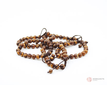 Tiger's Eye Adjustable Bracelet - Morganite Gems