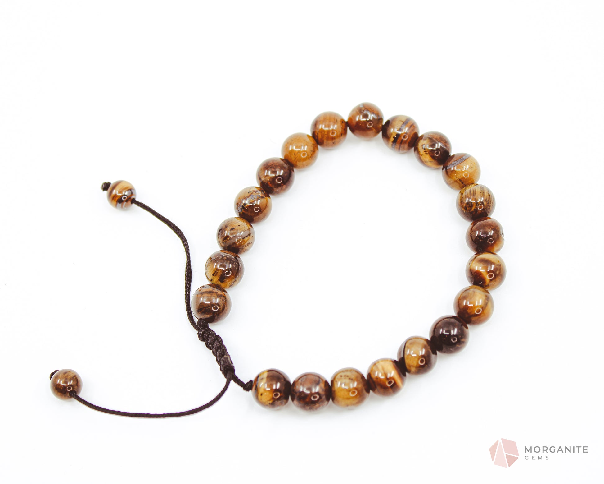 Tiger's Eye Adjustable Bracelet - Morganite Gems