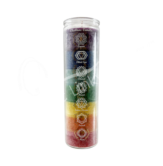 Chakra 7 Layers Unscented Class Jar Candle