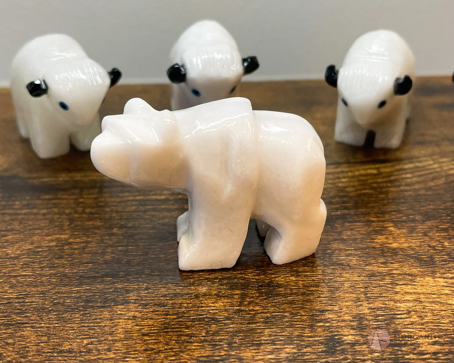 Alabaster Animal Carving - Morganite Gems