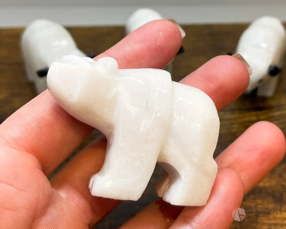 Alabaster Animal Carving - Morganite Gems