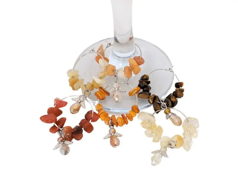 Autumn Angel Wine Charms-Morganite Gems