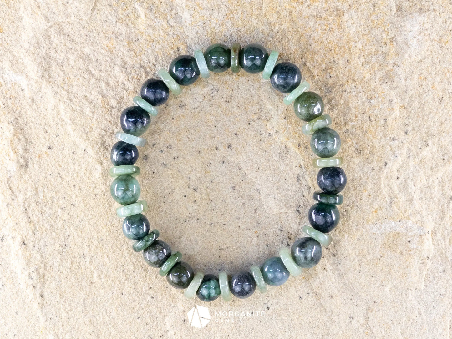 Green Jade Bracelet - Morganite Gems