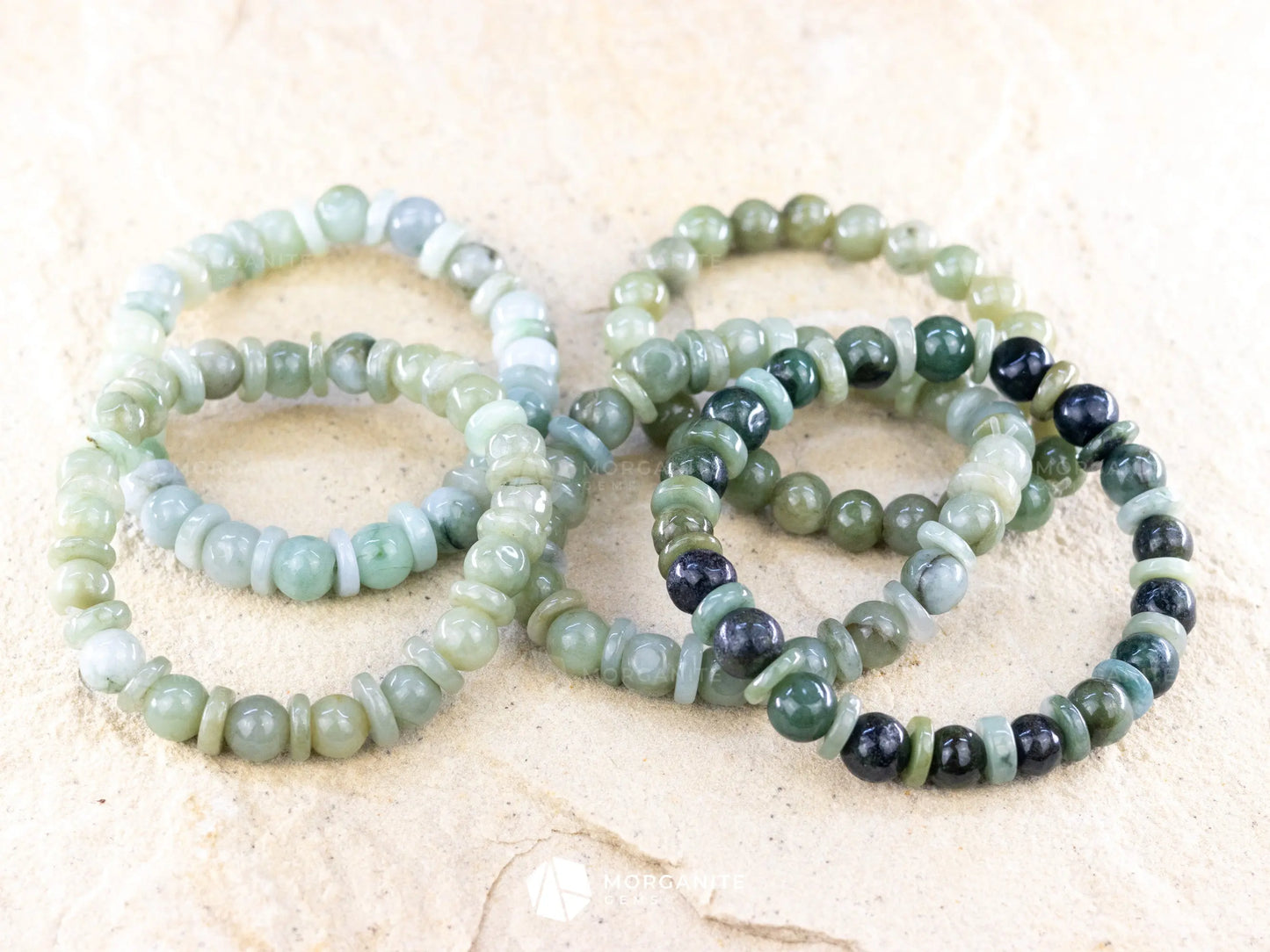 Green Jade Bracelet - Morganite Gems