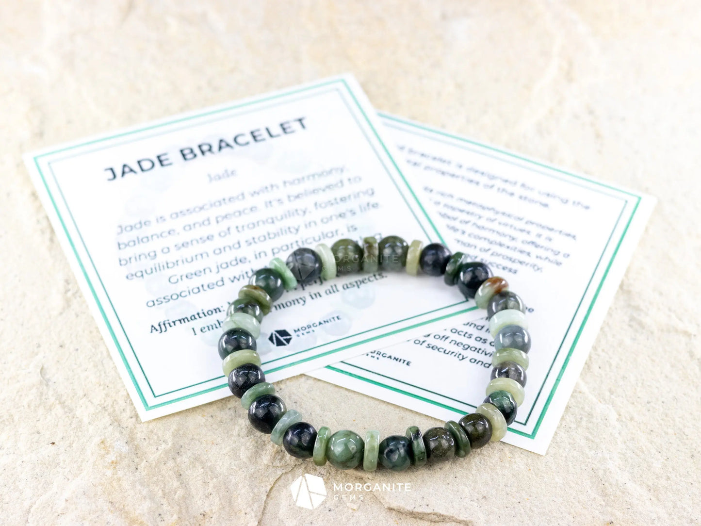 Green Jade Bracelet - Morganite Gems