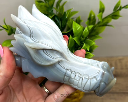 One-of-a-Kind Agate Dragon Skulls - Unique Creations of Power and Beauty