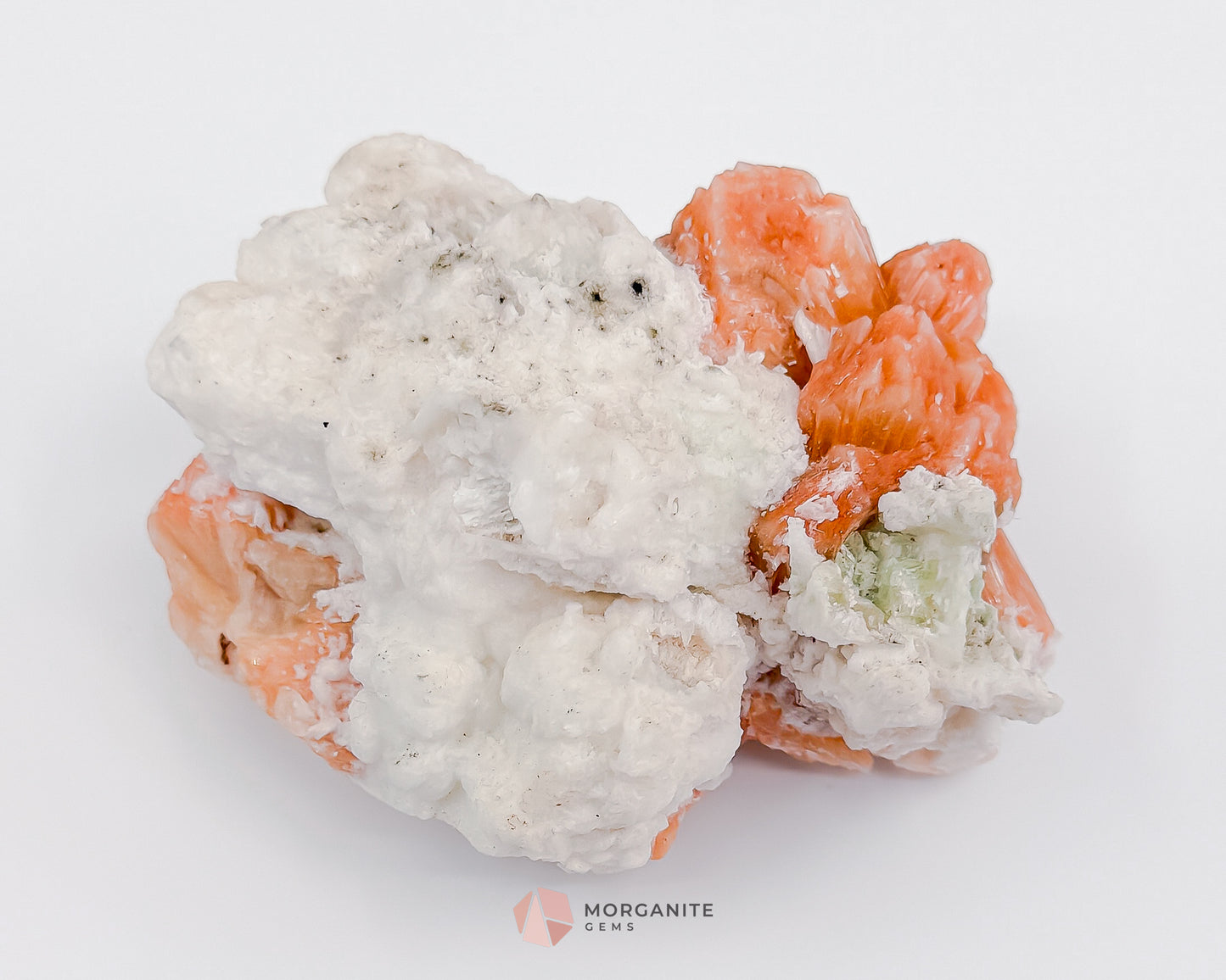 186g Heulandite and Bow Stilbite Cluster – Vibrant Natural Mineral Specimen - Morganite Gems