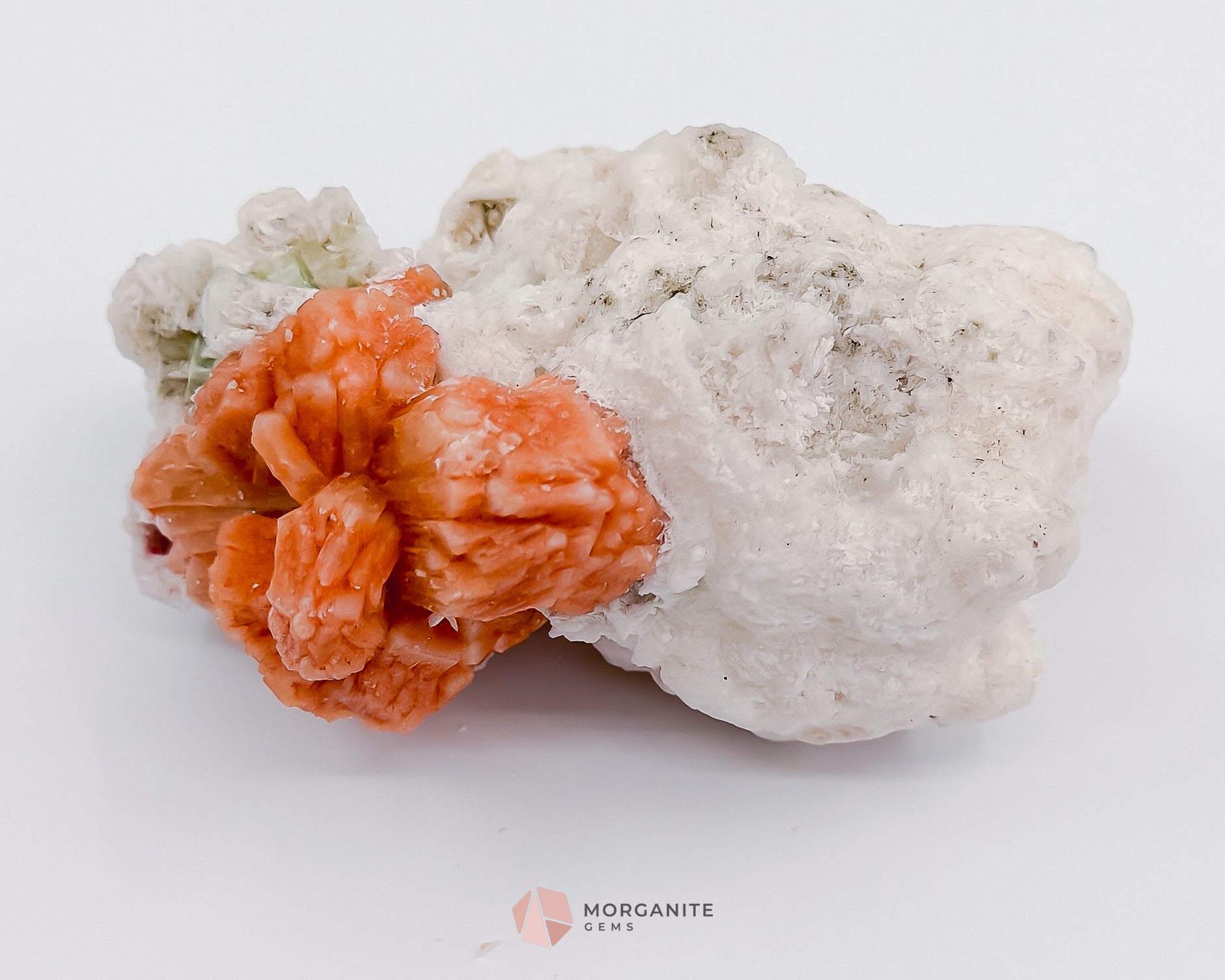 186g Heulandite and Bow Stilbite Cluster – Vibrant Natural Mineral Specimen - Morganite Gems