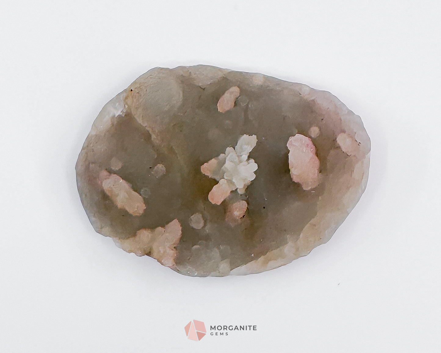 36g Apophyllite and Stilbite on Chalcedony – Unique Crystal Specimen - Morganite Gems