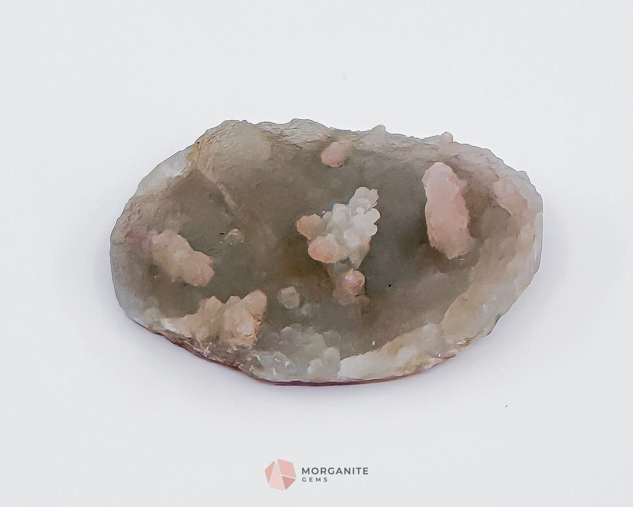 36g Apophyllite and Stilbite on Chalcedony – Unique Crystal Specimen - Morganite Gems