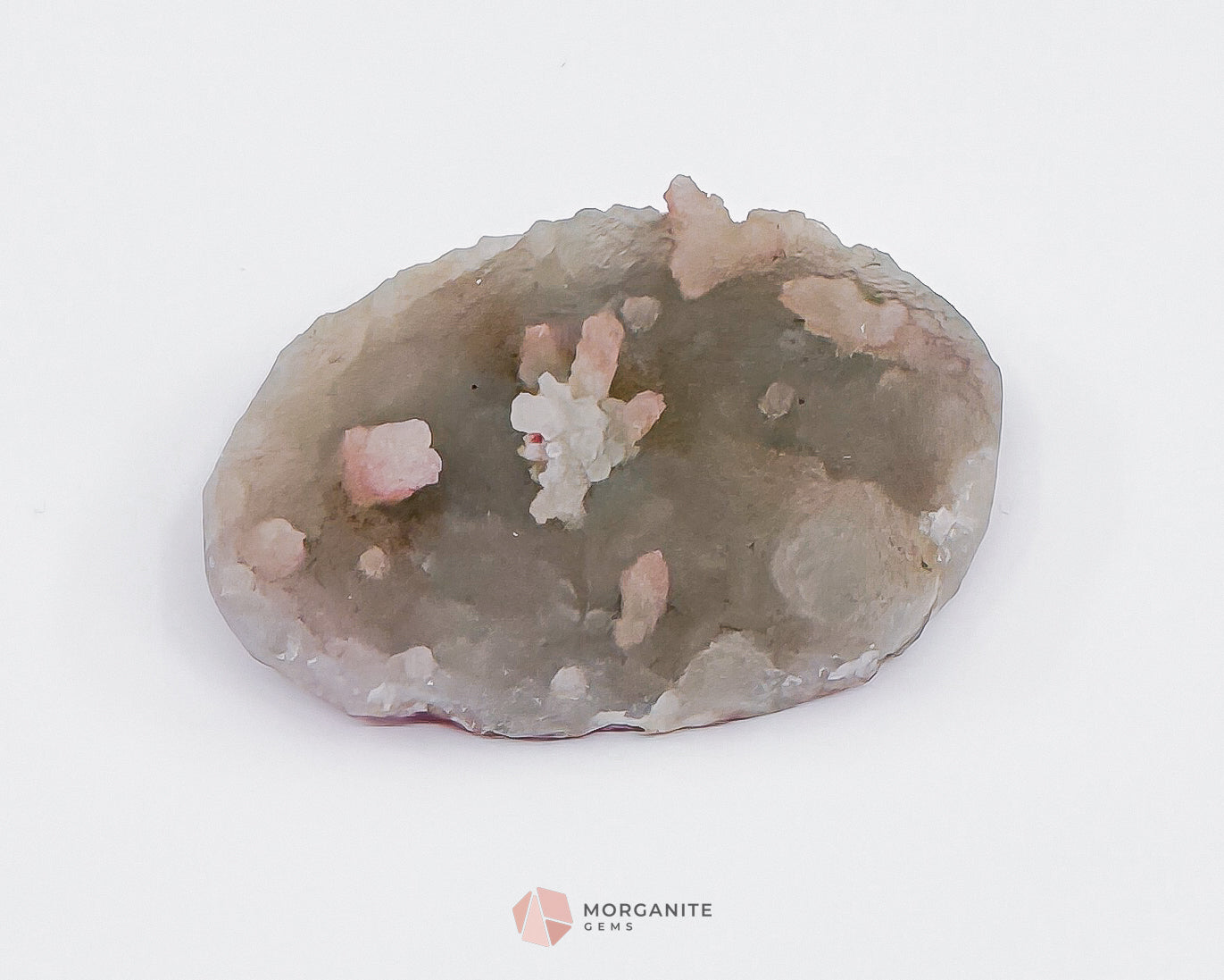 36g Apophyllite and Stilbite on Chalcedony – Unique Crystal Specimen - Morganite Gems