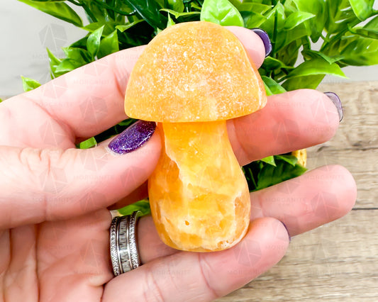 Mexican Onyx Mushroom Carving – Handcrafted Symbol of Balance and Strength - Morganite Gems