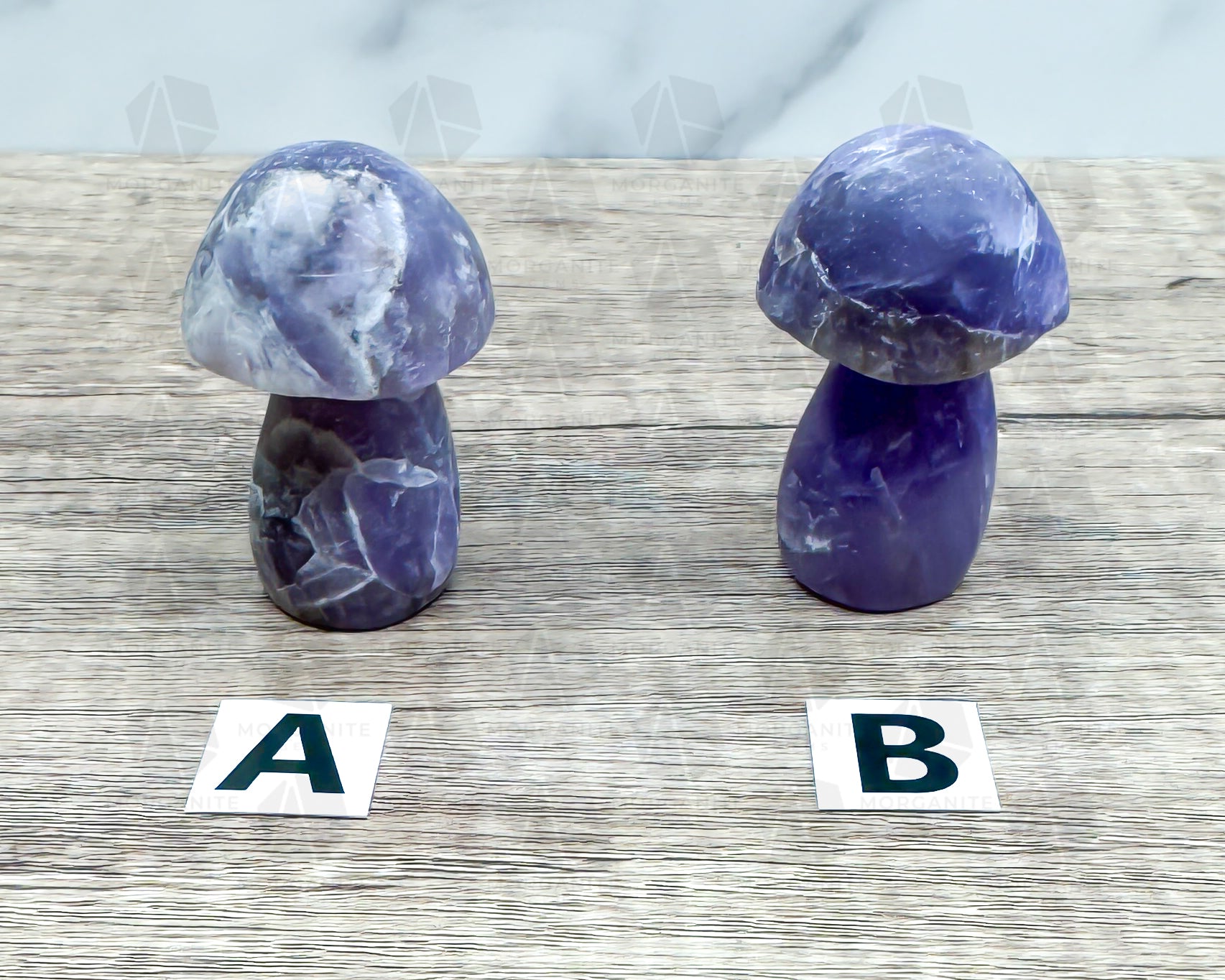 Amethyst Mushroom Carving – Matte Polished Finish for Spiritual Clarity and Protection - Morganite Gems