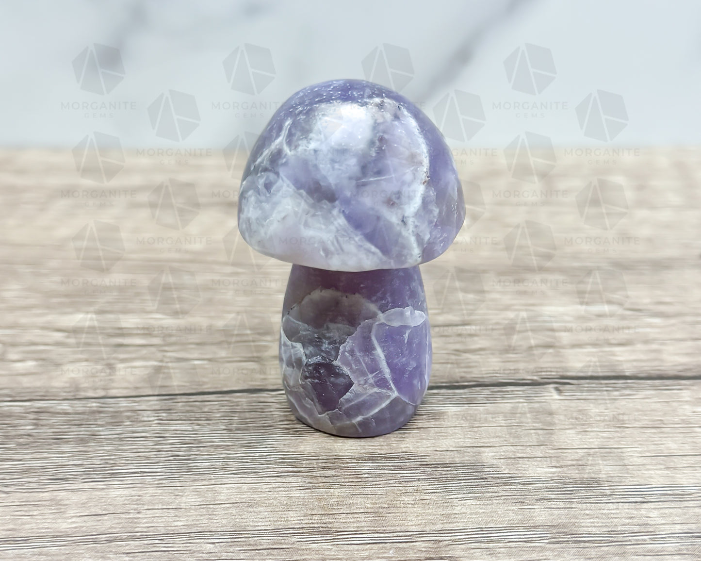 Amethyst Mushroom Carving – Matte Polished Finish for Spiritual Clarity and Protection - Morganite Gems