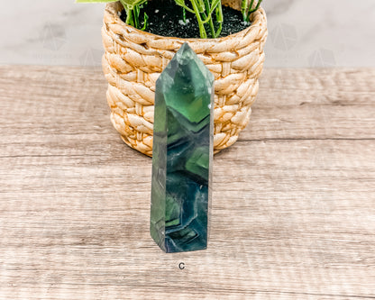 Fluorite Tower Point: Vibrant Clarity and Energy Amplification - Morganite Gems