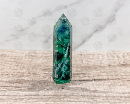 Fluorite Tower Point: Vibrant Clarity and Energy Amplification - Morganite Gems