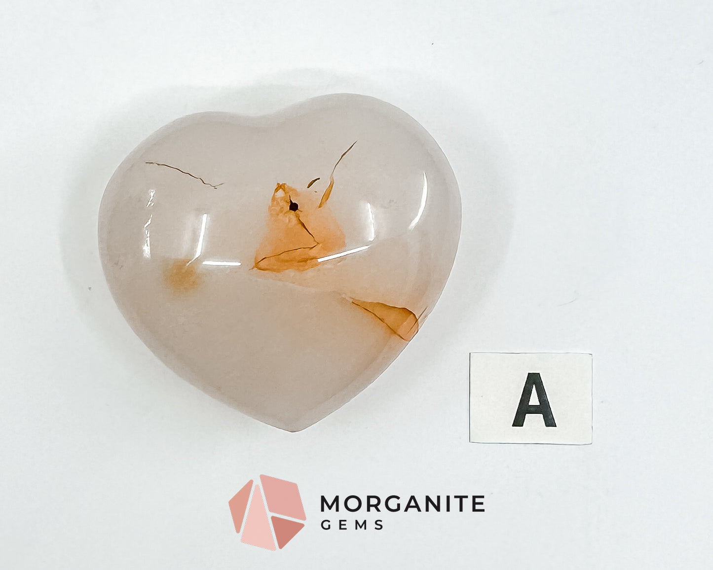 Agate Heart – Polished Natural Stone for Balance, Protection, and Emotional Healing Morganite Gems