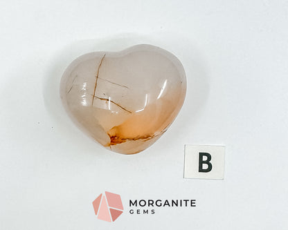 Agate Heart – Polished Natural Stone for Balance, Protection, and Emotional Healing Morganite Gems