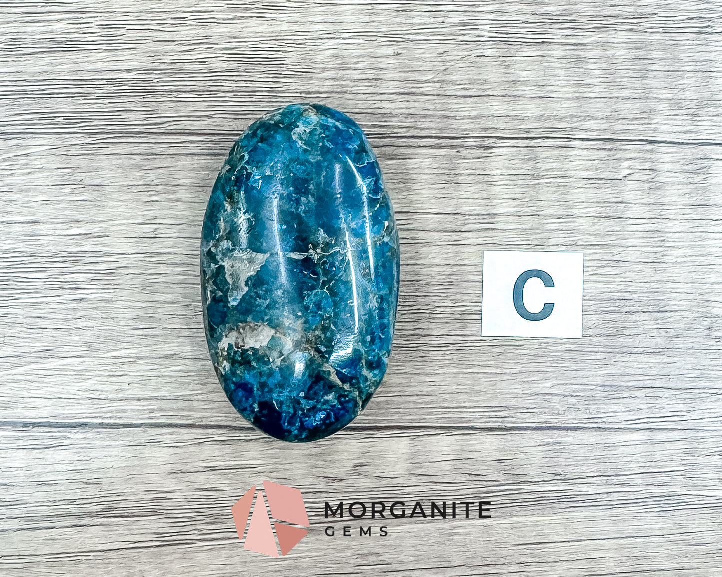 Blue Apatite Palm Stone – Crystal for Inspiration, Clarity, and Manifestation Morganite Gems