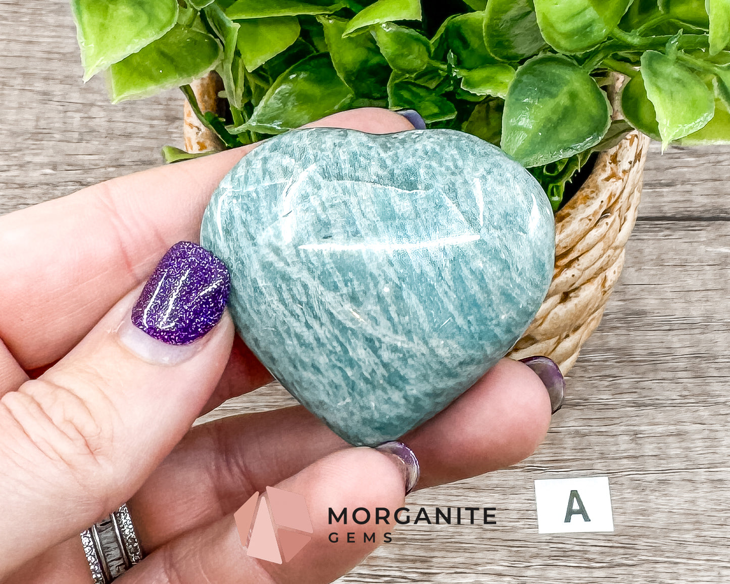 Teal Blue Amazonite Heart – Crystal of Calm, Courage, and Communication Morganite Gems