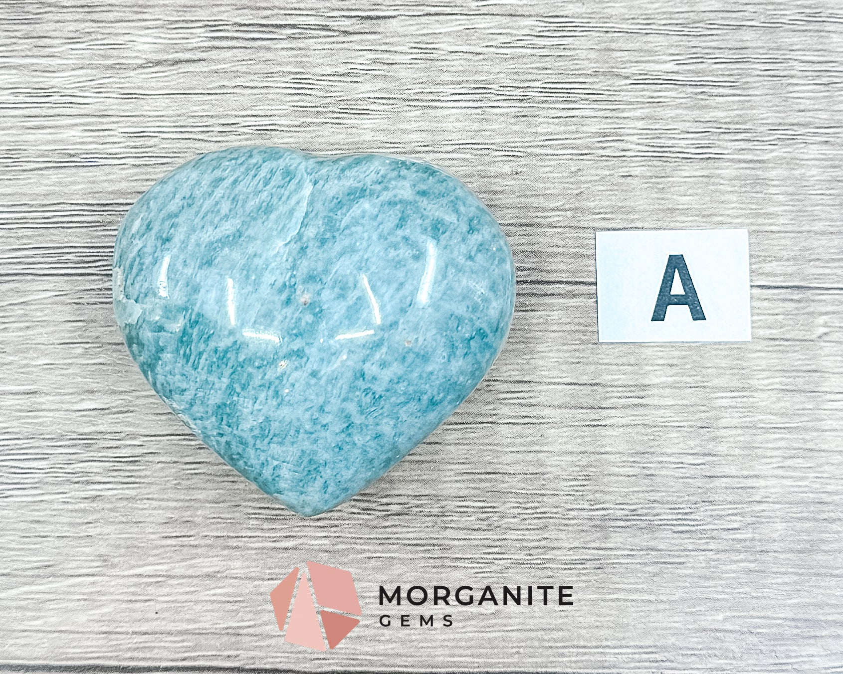 Teal Blue Amazonite Heart – Crystal of Calm, Courage, and Communication Morganite Gems