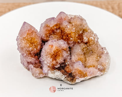 Spirit (Cactus) Quartz Specimens – Unique Natural Crystal Clusters for Spiritual Growth and Healing Morganite Gems