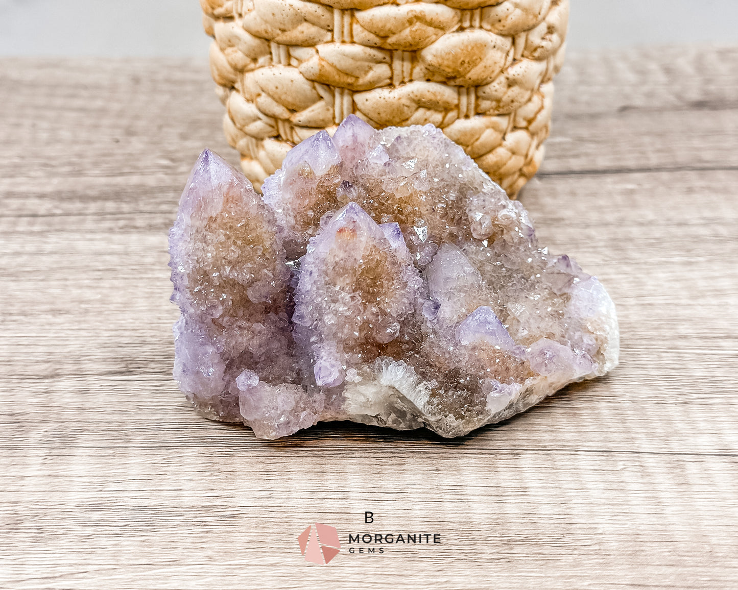 Spirit (Cactus) Quartz Specimens – Unique Natural Crystal Clusters for Spiritual Growth and Healing Morganite Gems