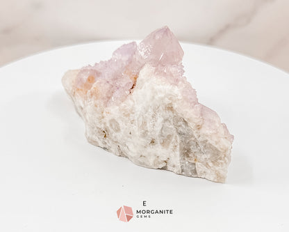 Spirit (Cactus) Quartz Specimens – Unique Natural Crystal Clusters for Spiritual Growth and Healing Morganite Gems