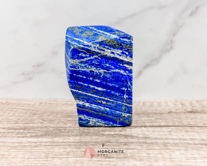 Polished Extra Quality Blue Lapis Lazuli AAA Free forms – Unique Hand-Carved Crystals for Wisdom and Intuition-Morganite Gems