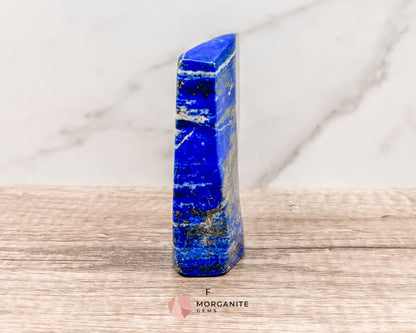 Polished Extra Quality Blue Lapis Lazuli AAA Free forms – Unique Hand-Carved Crystals for Wisdom and Intuition-Morganite Gems