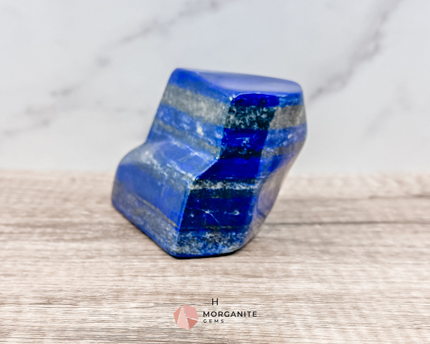 Polished Extra Quality Blue Lapis Lazuli AAA Free forms – Unique Hand-Carved Crystals for Wisdom and Intuition-Morganite Gems