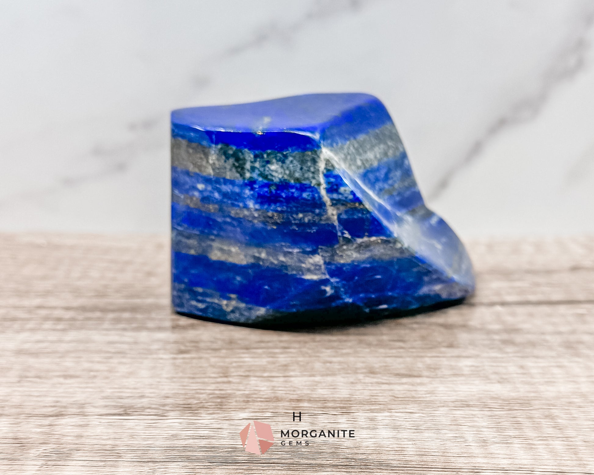 Polished Extra Quality Blue Lapis Lazuli AAA Free forms – Unique Hand-Carved Crystals for Wisdom and Intuition-Morganite Gems