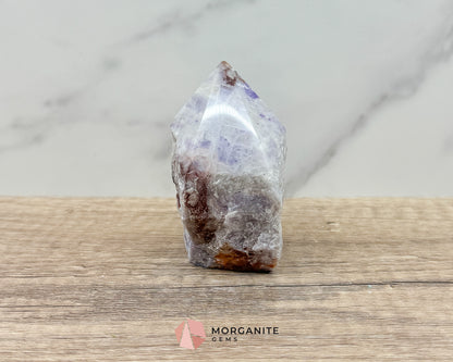 Amethyst Half Rough Cut Base Point – Natural Healing Crystal for Calm, Clarity & Spiritual Protection Morganite Gems