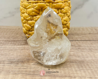 Clear Quartz Flame – Amplifying & Healing Crystal for Clarity, Energy, and Manifestation Morganite Gems