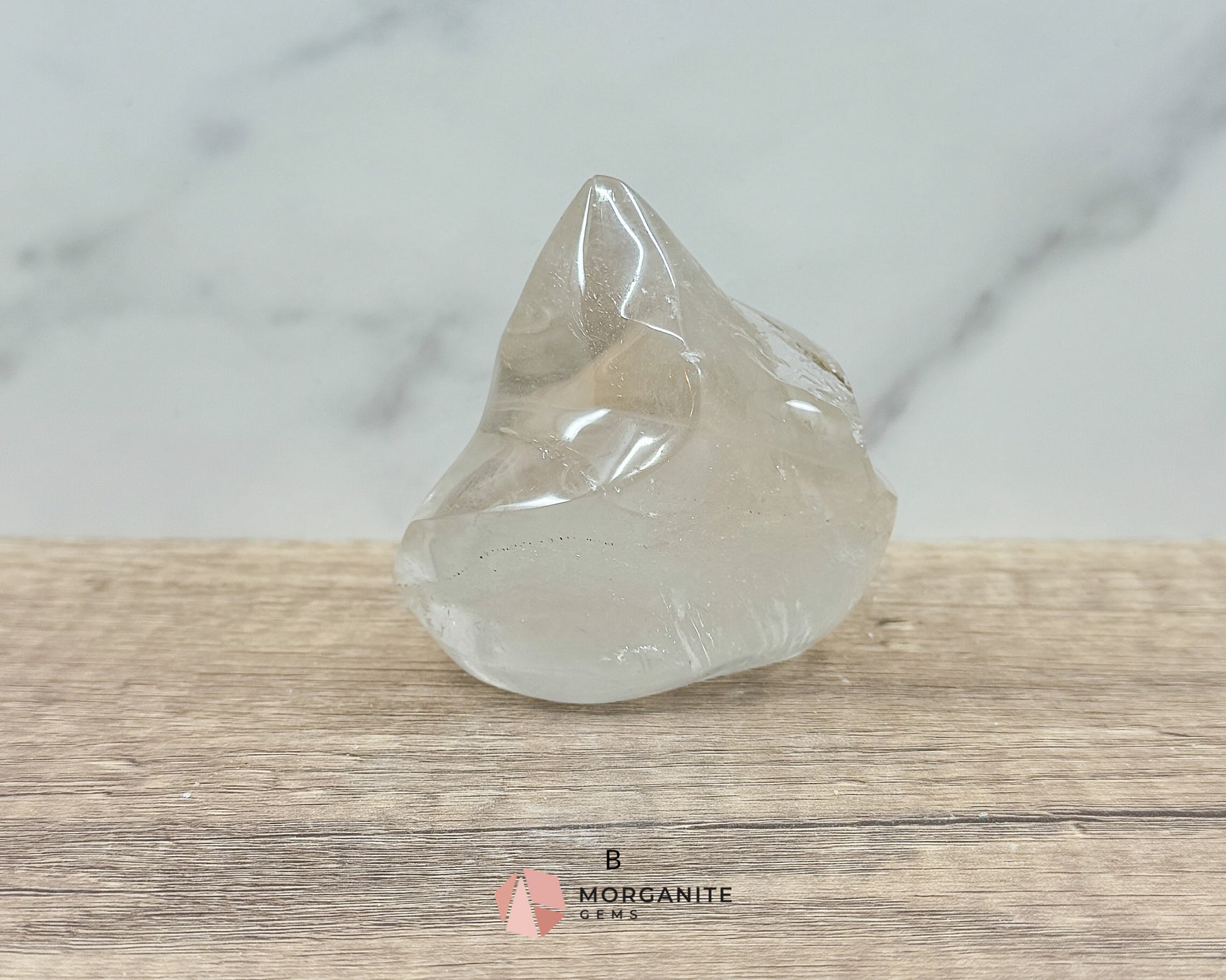 Clear Quartz Flame – Amplifying & Healing Crystal for Clarity, Energy, and Manifestation Morganite Gems