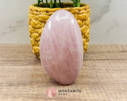 Rose Quartz Freeform – Natural Healing Crystal for Love, Compassion & Emotional Healing Morganite Gems