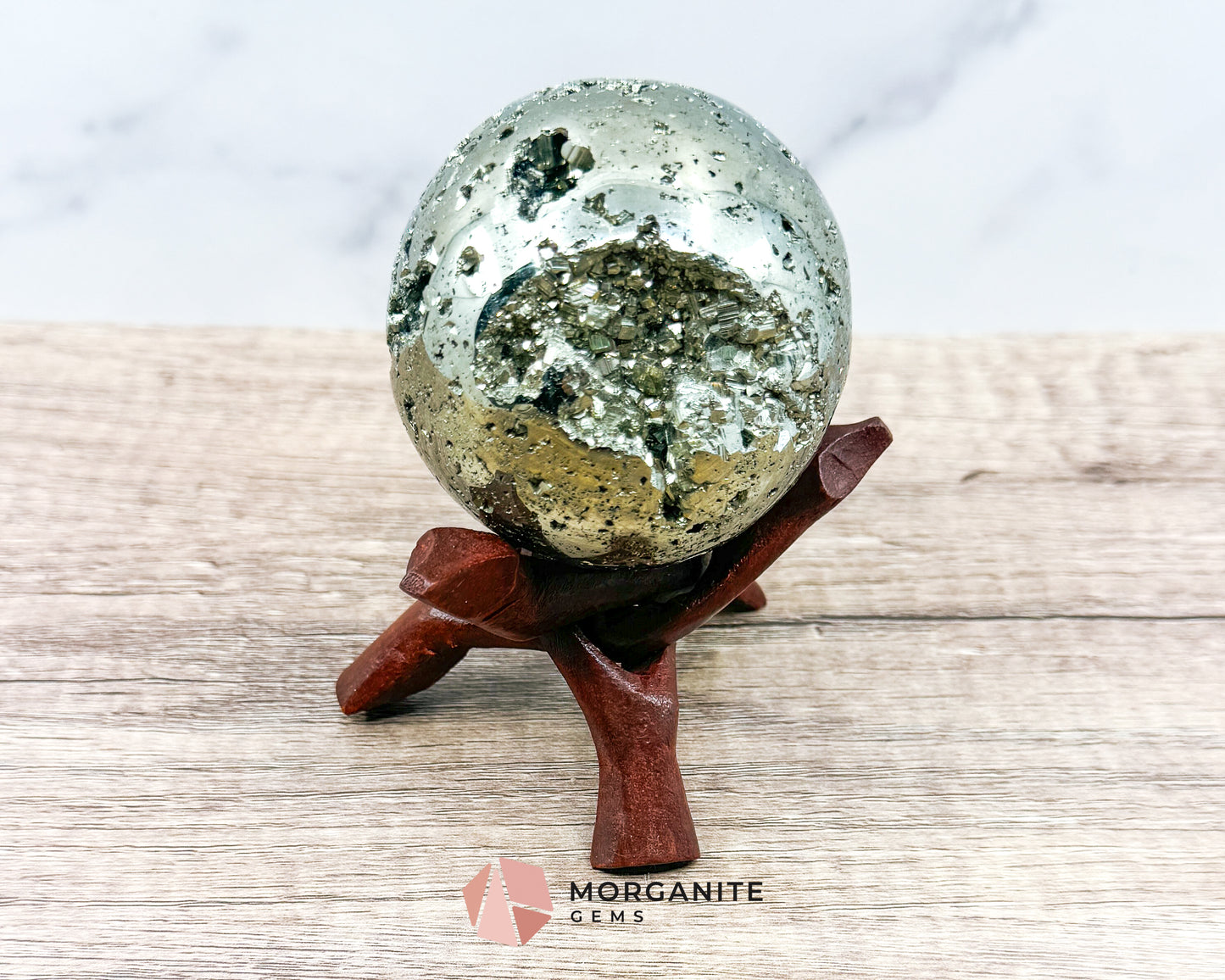 Pyrite Sphere – AAA Quality for Abundance and Protection