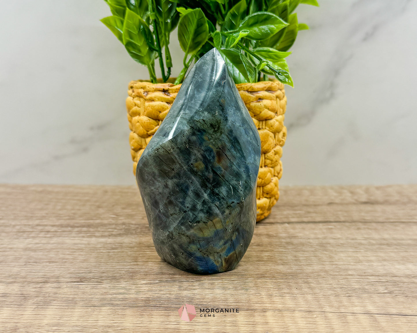 Labradorite Flame – Captivating Crystal with Iridescent Energy-Morganite Gems