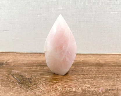 Large Rose Quartz Flame - Morganite Gems