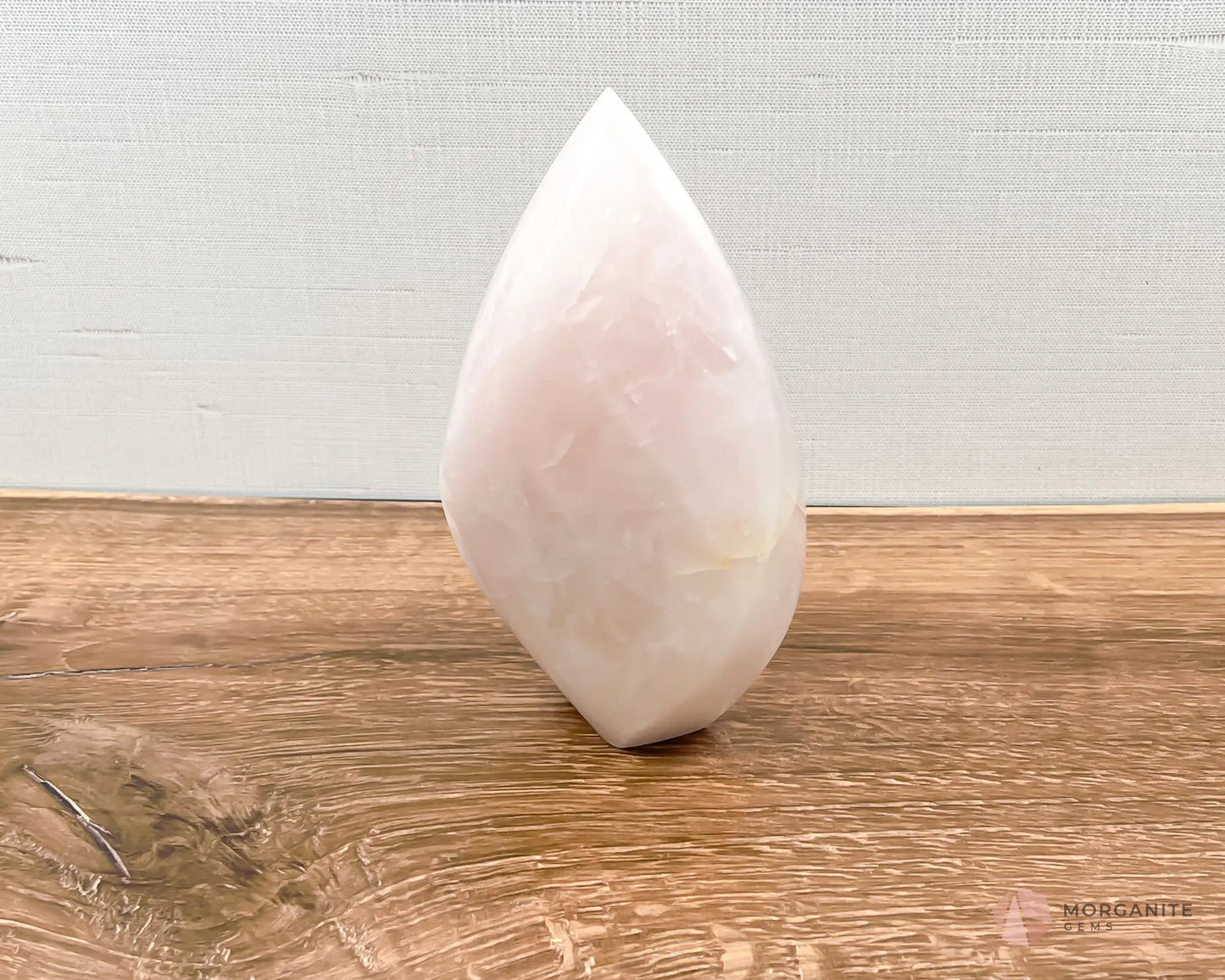 Large Rose Quartz Flame - Morganite Gems