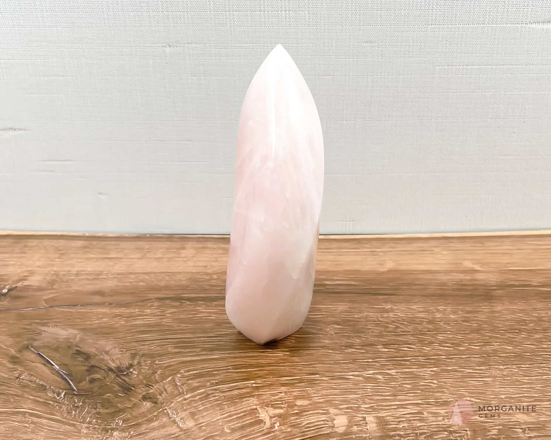 Large Rose Quartz Flame - Morganite Gems