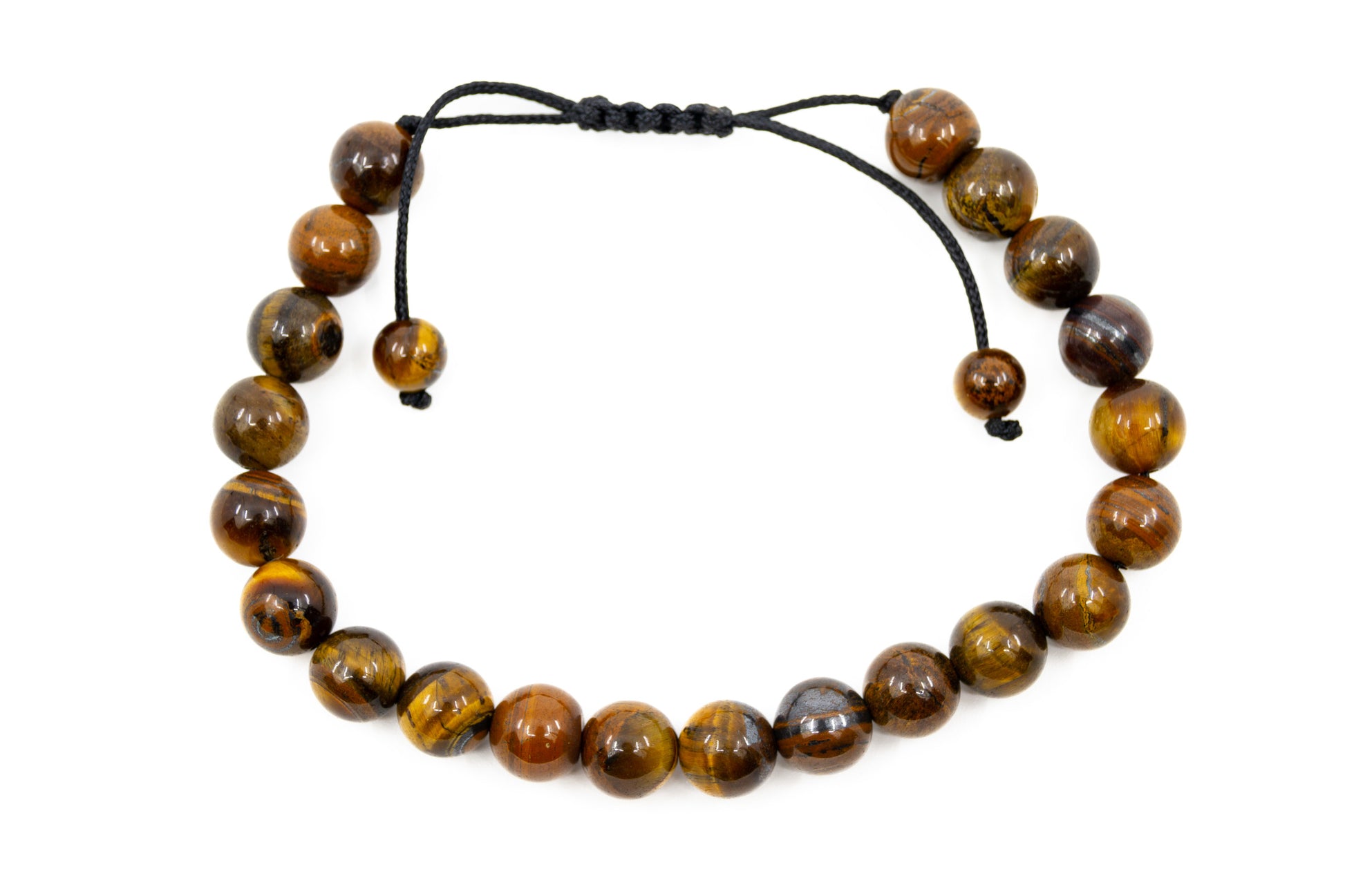 Tiger's Eye Adjustable Bracelet - Morganite Gems