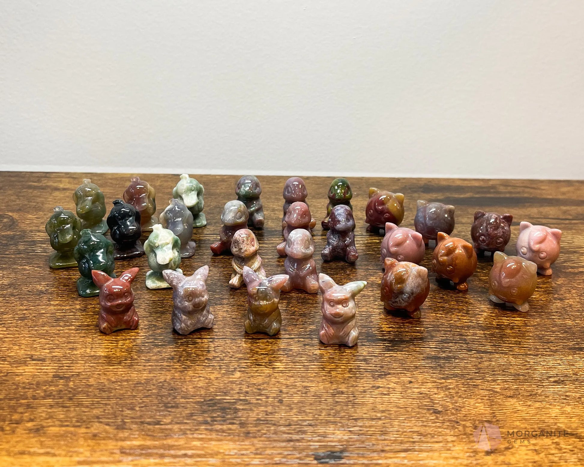 Ocean Jasper Pokemon Carving Mini - Morganite Gems