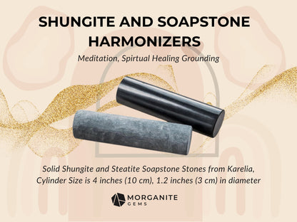 Shungite and Soapstone Cylinder Harmonizer