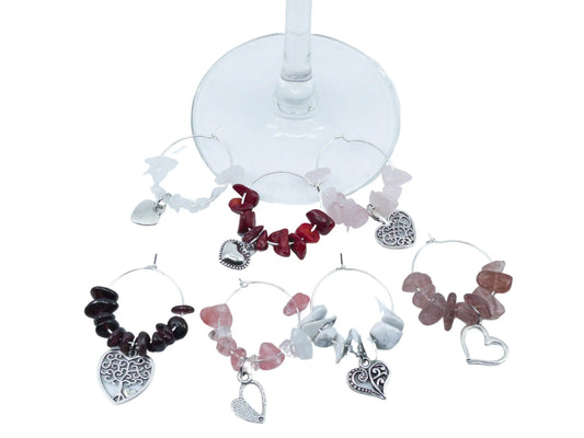 Silver Love Wine Charms | Wine Charms | Glass Charms | Valentines Day