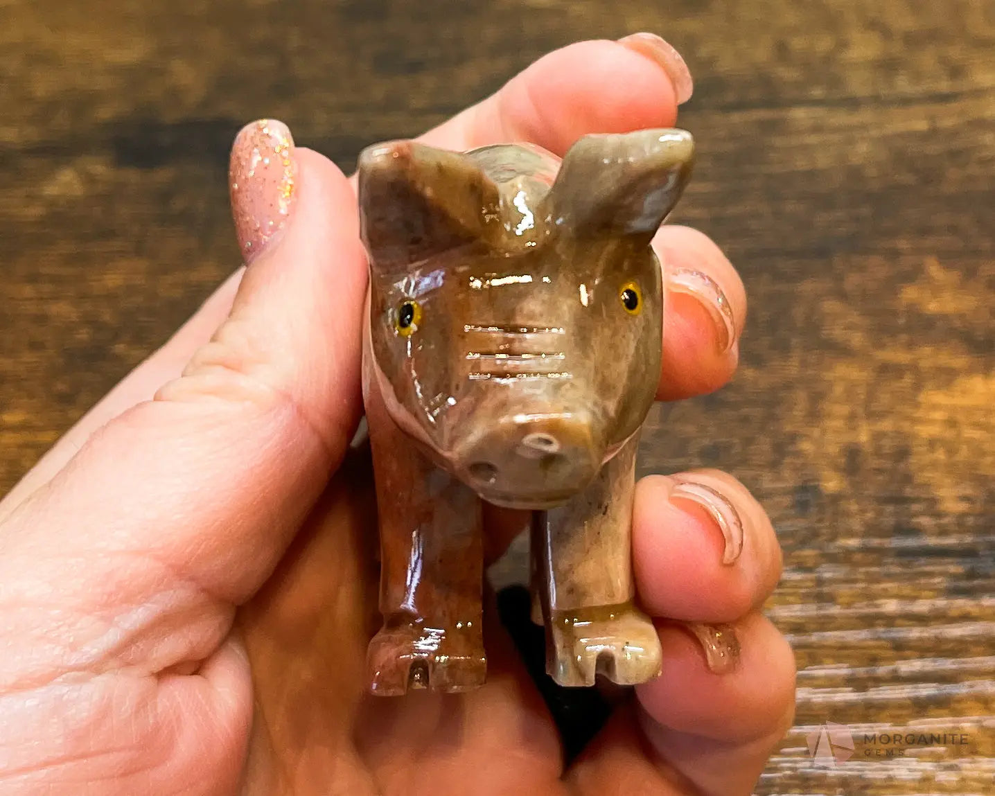 Soapstone Carvings - Morganite Gems