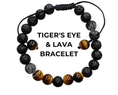 Tiger's Eye Lava Bracelet