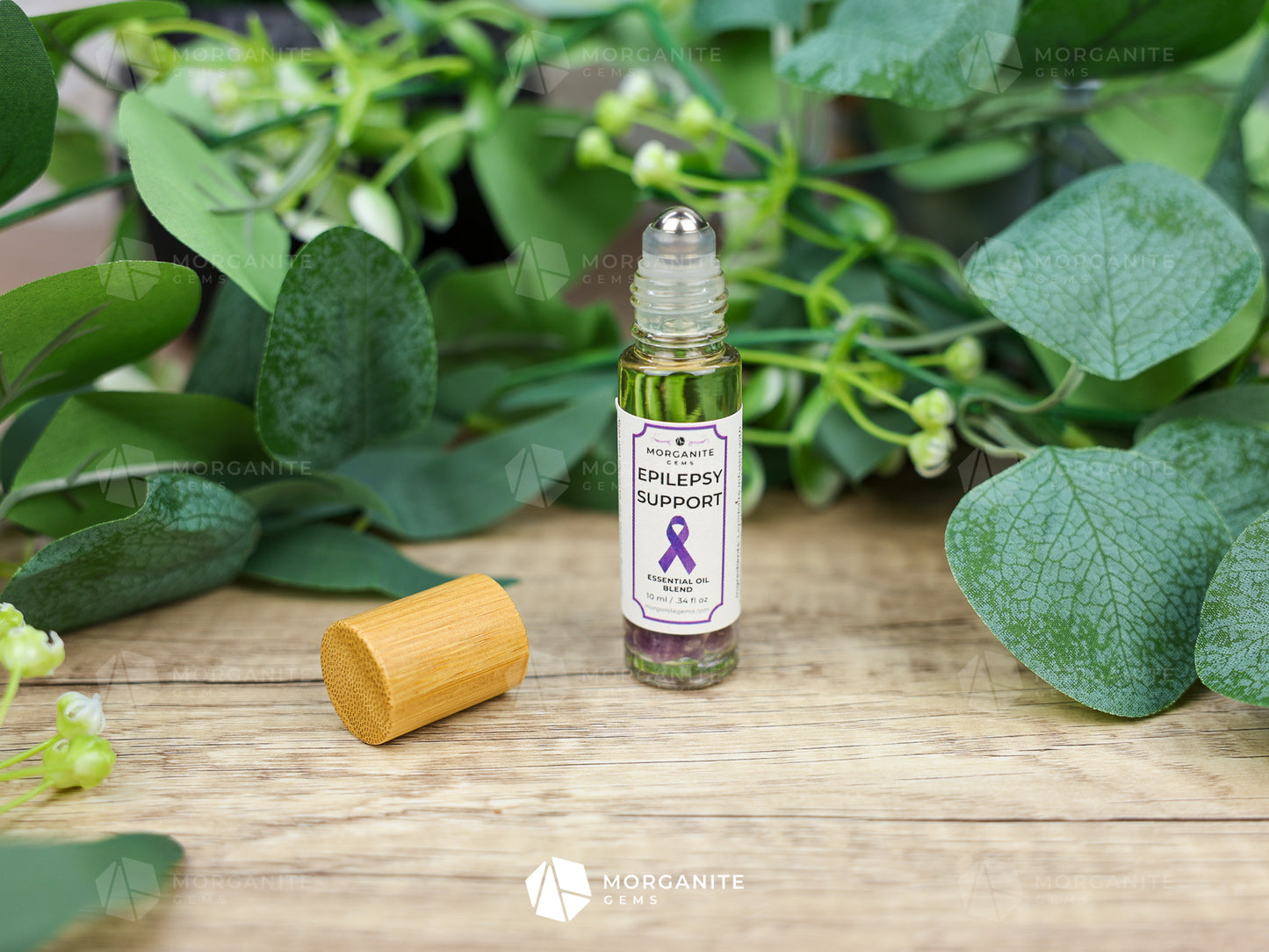 Epilepsy Support Roll On Essential Oil Blend - Morganite Gems