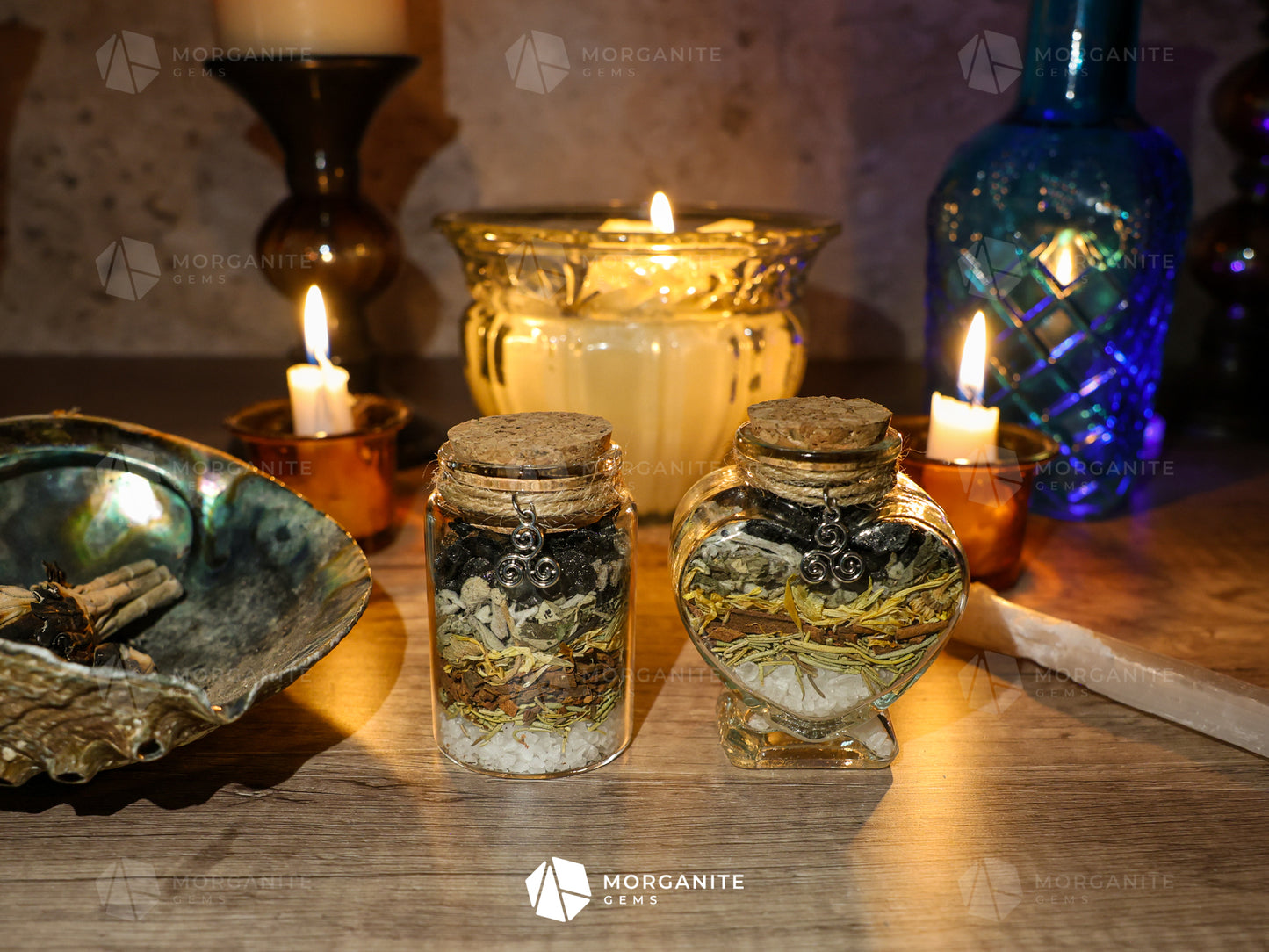 Samhain Manifestation Jar - Morganite Gems