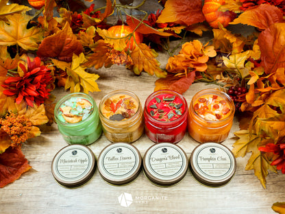 Candle Set for Autumn or Samhain - Morganite Gems